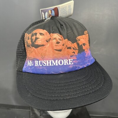 Vintage South Dakota Mt Rushmore Snapback Trucker Hat Cap Tourist USA by Idea