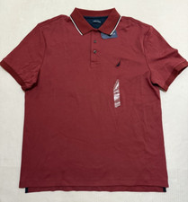 Nautica Men's X-Large Classic Fit Short Sleeve Dual Tipped Collar Polo Shirt