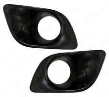 QSC Bumper Auxiliary Light Black  Bezel Pair Left & Right for Kenworth T680