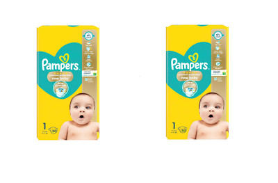 Pampers Premium Protection Neu Baby Größe 1, 100 Stück, 2x50 Windeln