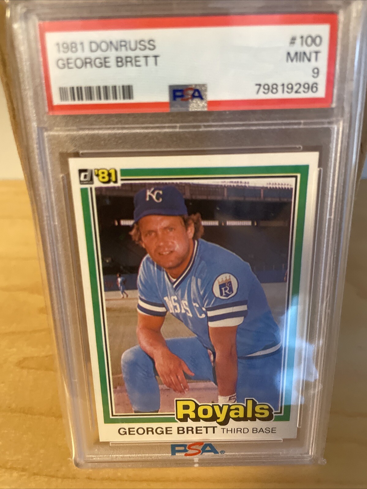 1981 Donruss Baseball George Brett #100 Royals PSA 9 MINT