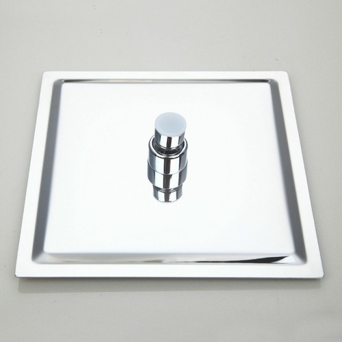 8"LED Rainfall Shower Faucet Set Square Head Mixer 6 Body Sprays System Jets Tap - Picture 4 of 10