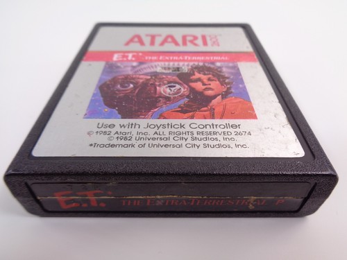 E.T. The Extra-Terrestrial Atari 7800 Video Game Cartridge (getestet/funktionstüchtig) PAL - Bild 1 von 4