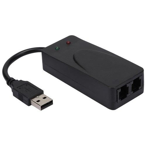 Fax Modem Dual Port USB2.0 56K External Modem Driver For 7/8/10/ Fit
