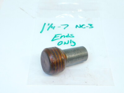 USED HEMCO THREAD PLUG GAGE 1-1/4''  x 7NC-3 (NOGO PD: 1.1631) NO HANDLE
