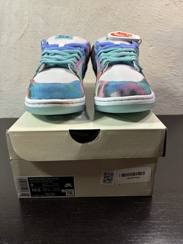 Nike SB Dunk Low x Futura Laboratories 'Bleached Aqua' (Men's Size 9) HF6061-400 - Picture 3 of 12