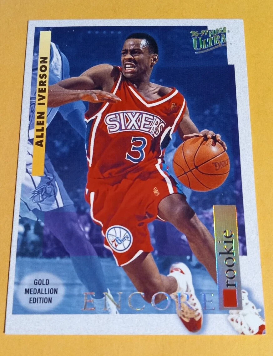 1996-97 Fleer Ultra Gold Medallion Encore Allen Iverson Rookie RC #G-270