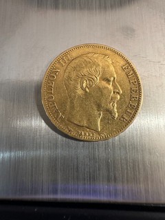 PIECE 20 FRANCS OR NAPOLEON III 1853 A tête nue