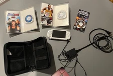 Sony PSP-2001 White Darth Vader Edition Bundle – Works While Plugged In – 3 Game
