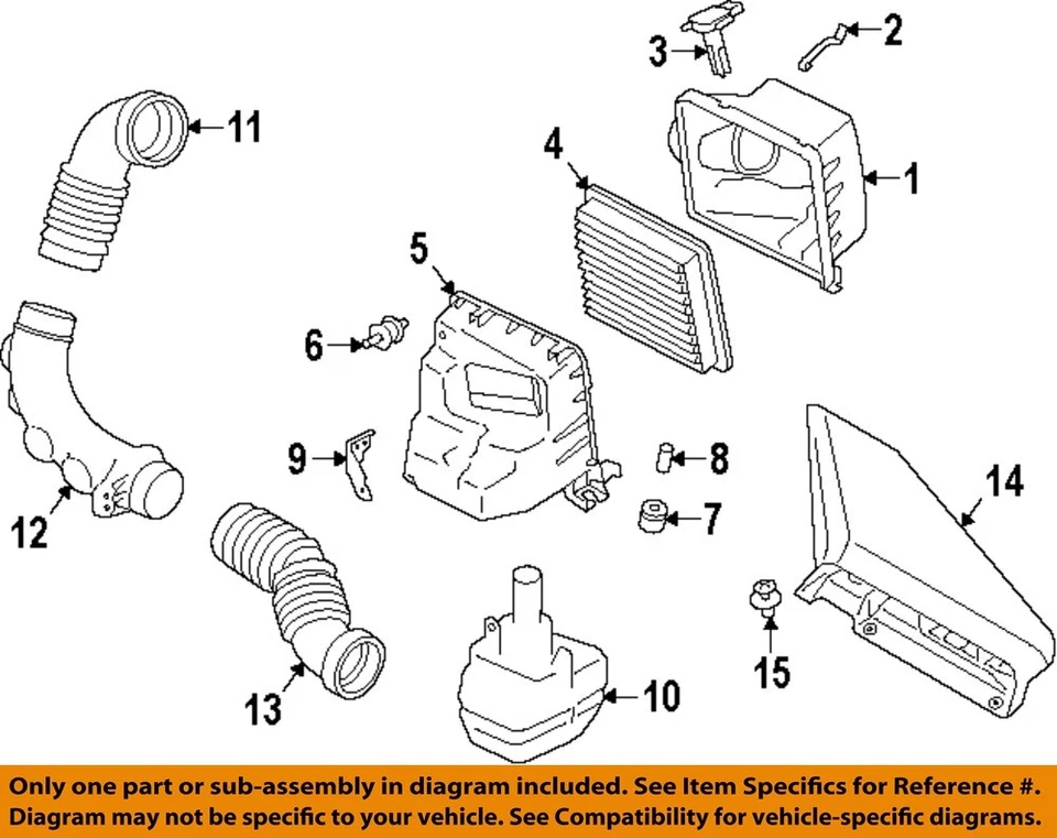 Medidor de flujo de aire de inyección de combustible usado se adapta a: Subaru Forester 2.0 2016 grado A Foto 3 de 4