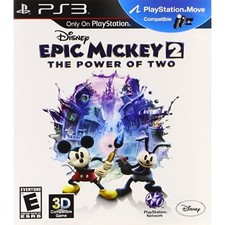 Disney Epic Mickey 2: The Power Of Two For PlayStation 3 PS3 Very Good 8E