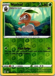 Nuzleaf 012/196 Reverse Holo Lost Origin