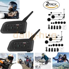 2x V6 Pro Motorcycle Helmet Intercom Bluetoot...