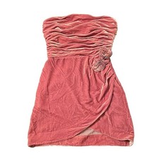 Reformation Women's Sugar Plum Pink Lanesia Strapless Velvet Mini Dress Size 2