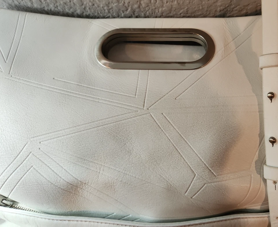 Bolso sin asas de cuero blanco Skagen hecho en Dinamarca (LEER) Foto 3 de 4