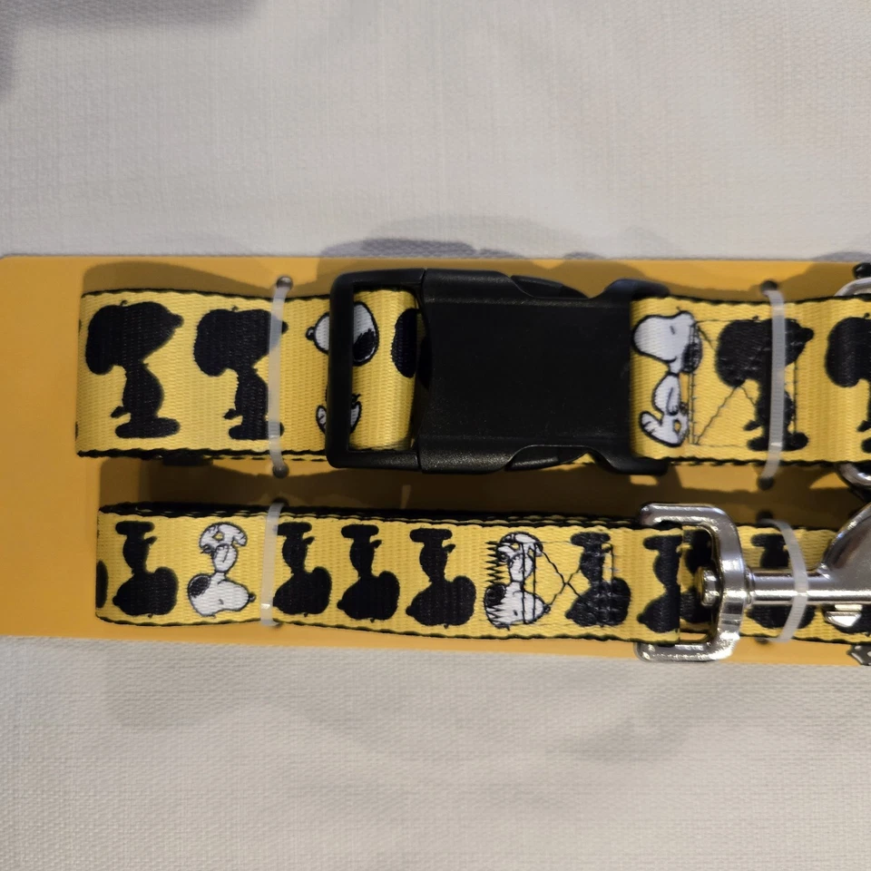 NUEVO CON ETIQUETAS Peanuts Snoopy 5 pies correa y cuello ajustable talla XL Charlie Brown Foto 2 de 4