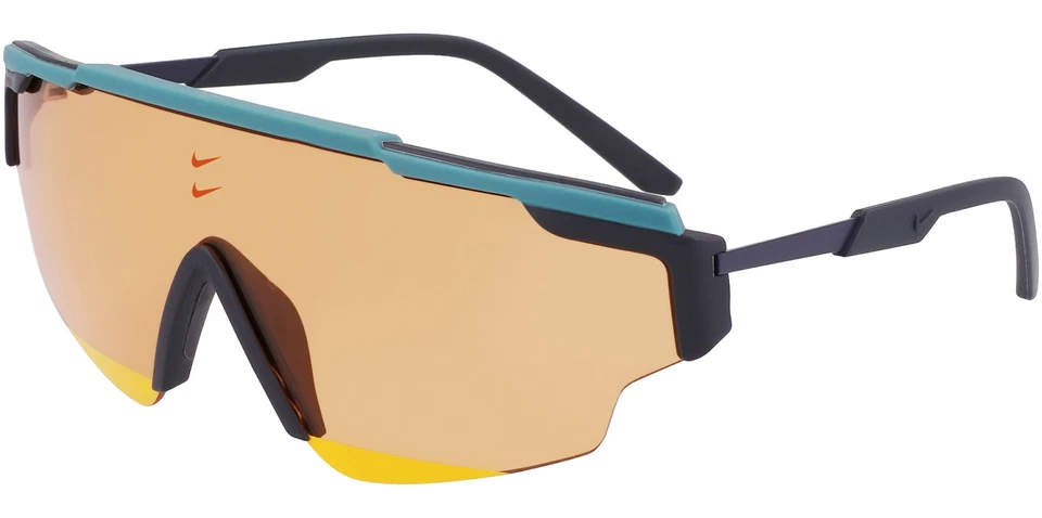 Gafas de sol Nike Marquee Edge verde azulado semi-sin montura deportivas protectoras - FN0295 379