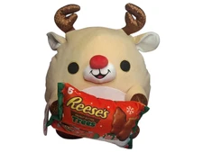 ZURU Snackles Rudi Reindeer 14" Plush w/ Reese's Peanut Butter Trees Christmas