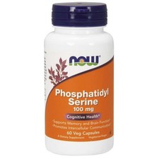 Now Foods Phosphatidyl Serine Phosphatidylserin 100mg - 60 Kapseln Veg.