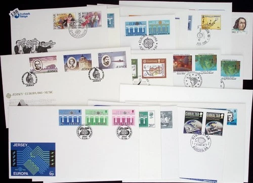 // DENMARK, GERMANY, BELGIUM, ANDORRA, NORWAY 1984 - 63 ETB, FDC - CEPT - BRIDGE