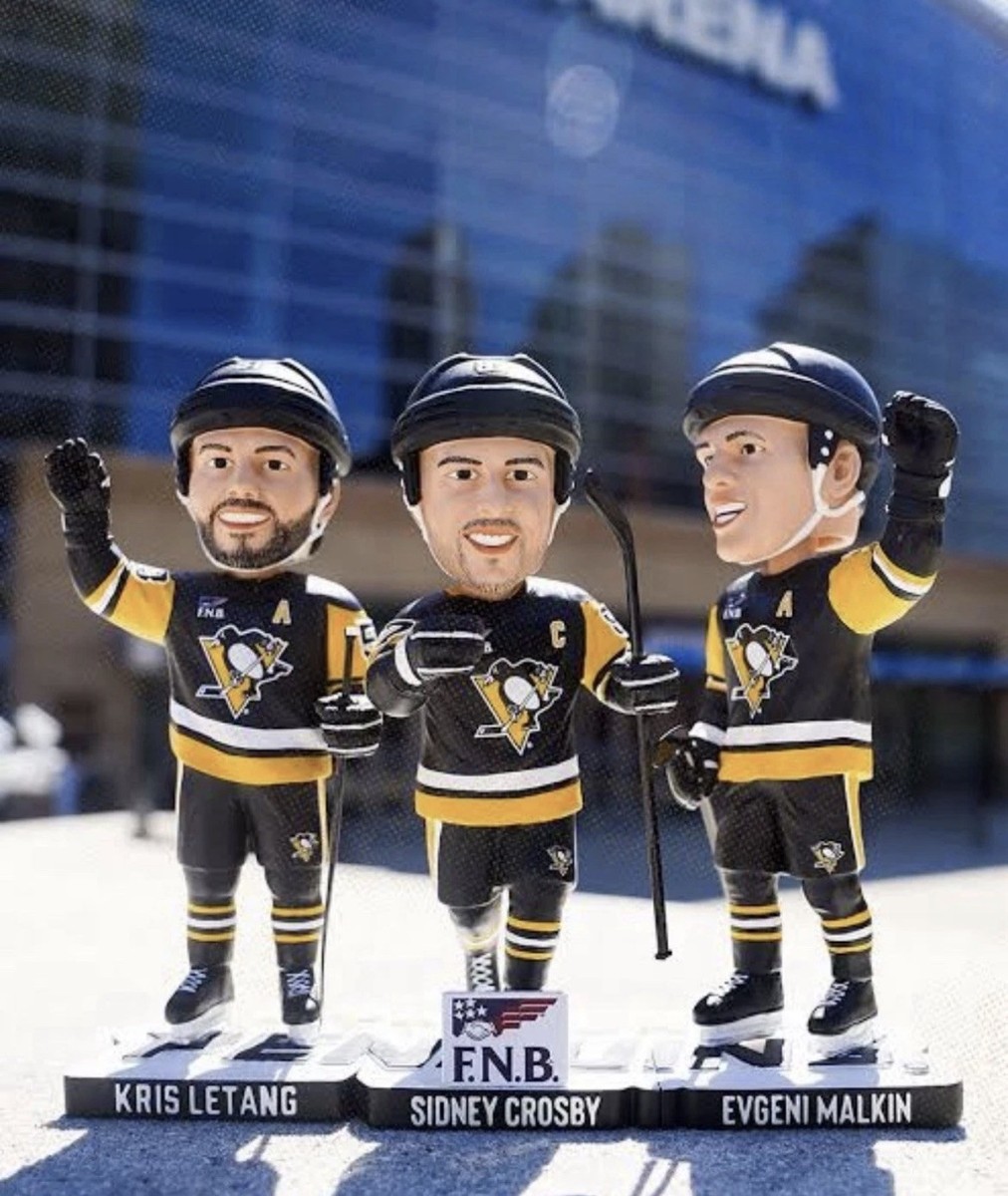 COMPLETE SET Penguins Big 3 Legacy Bobblehead Set - Crosby Malkin