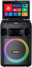Smart Karaoke Machine 14in Tablet Lyrics Dual Mics Bluetooth