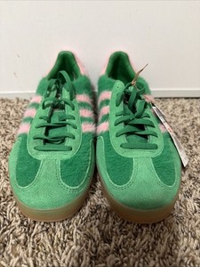 adidas gazelle silver green womens adidas Originals Gazelle Bold Women's Court Green/Lucid Pink/Pure Sulfur Shoes, Size: 9 main image 1