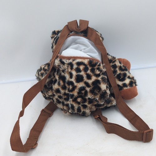 Critter Collection Leopard Plush/Stuffed Kids Novelty Animal Backpack - Picture 5 of 8