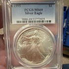 U.S. Mint 1995 PCGS MS69 American Silver Eagle $1 1 oz .999 Silver Coin 33773925
