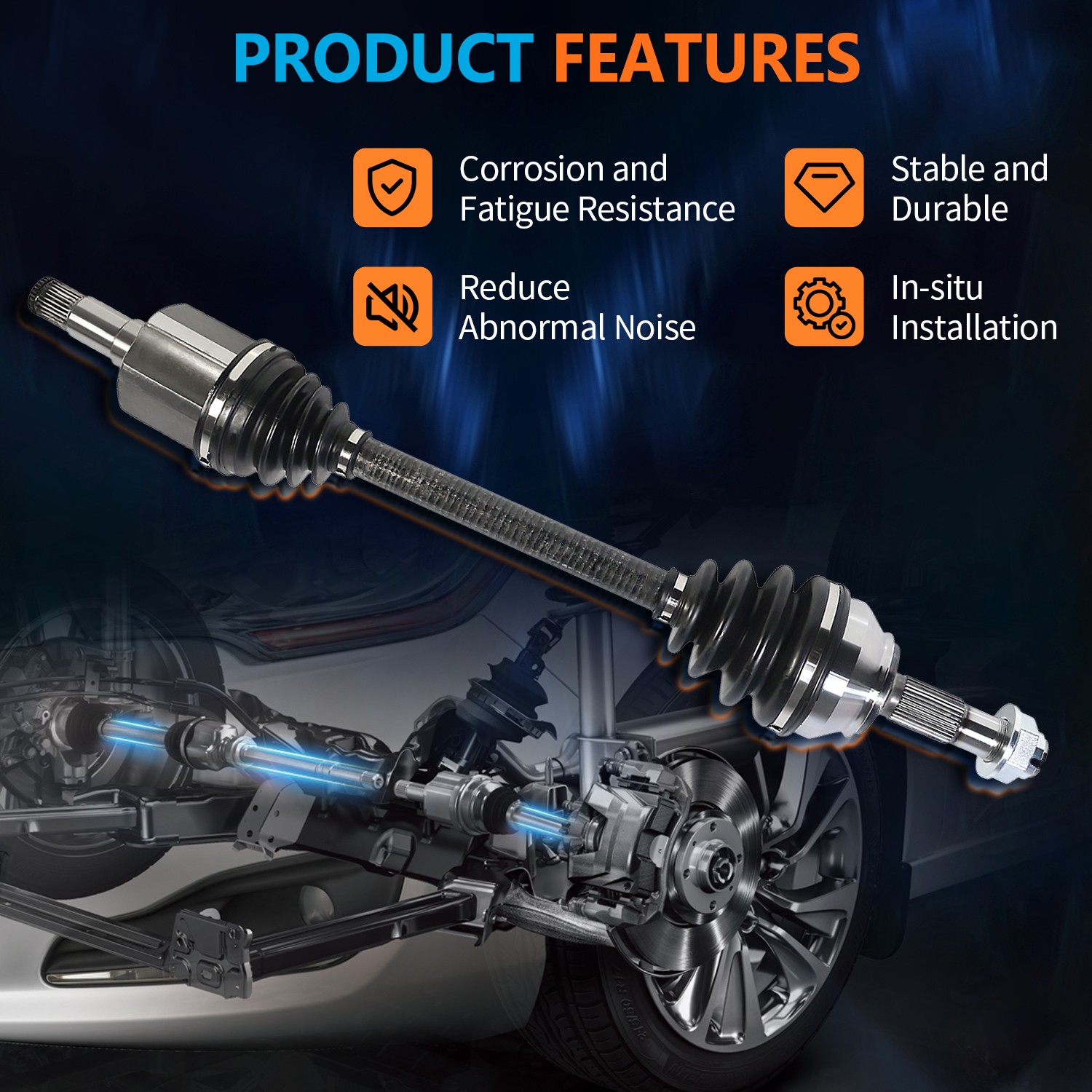 Rear Left or Right CV Axle Shaft Kit for Acura NSX 3.2L V6 1991-2005 Auto Trans