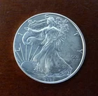 2021 AMERICAN SILVER EAGLE T1 UNCIRCULATED WIRE STRIKE ERROR REVERSE