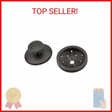 Waste King Black Disposer EZ Mount Garbage Disposal Stopper and Splash Guard for