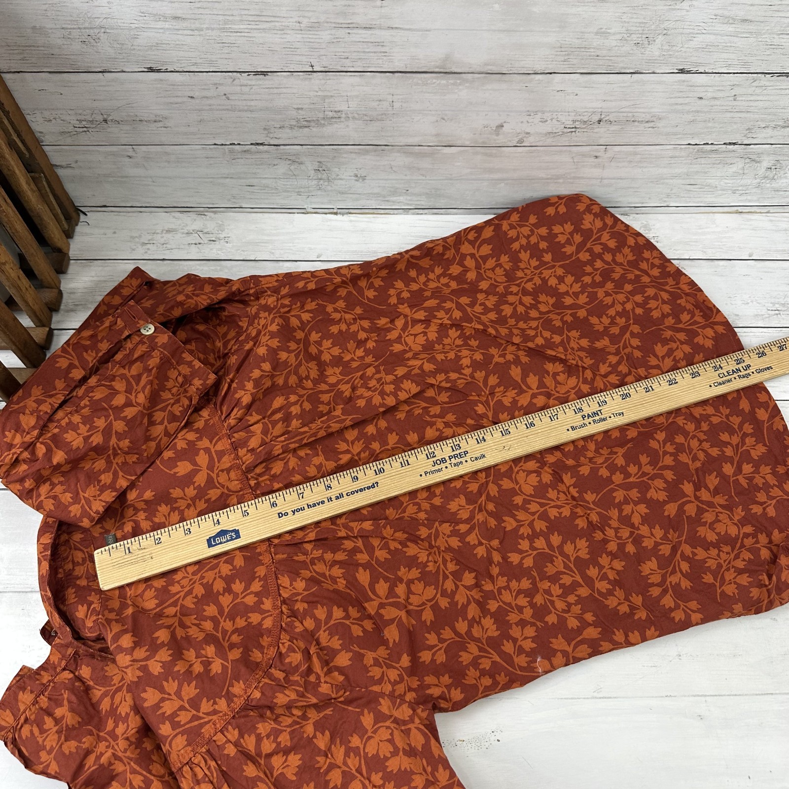 Columbia Shirt Womens Medium Long Sleeve Button Up outdoor Orange thumbnail 10