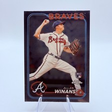 Allan Winans 2024 Topps Chrome #249 Rookie Atlanta Braves Card MLB Baseball . rookie card picture