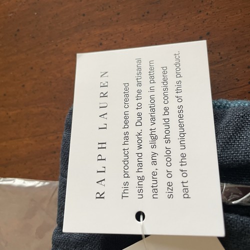 Ralph Lauren Stover Überwurf Kissen NUR BEZUG dunkelblau 20x20 NEU - Bild 5 von 9