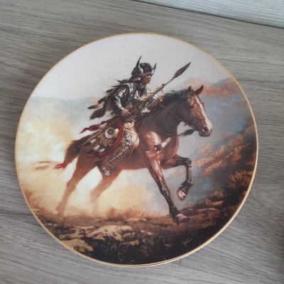 Hamilton Collection MYSTIC WARRIORS Teller ''SPIRIT OF THE PLAINS''