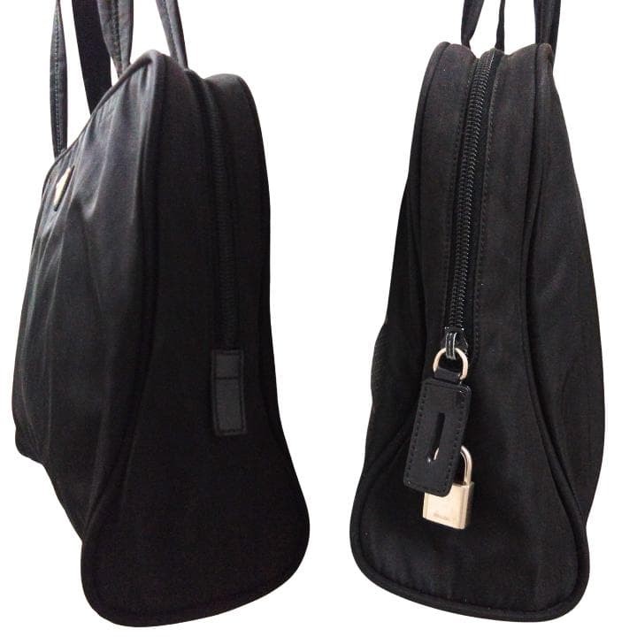 PRADA Nylon Tote Bag Black Shoulder Bag Lightweight Simple Design Authentic Used thumbnail 4