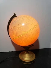 Vintage Fucashun Lighted Globe Lamp Touch Light