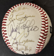 Chicago Sports Stars 14 Signed Baseball Ball Andy Pafko Bob Miller Willy Roy