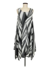 Simply Vera Vera Wang Women Gray Casual Dress M