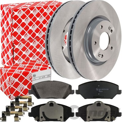 FEBI BREMSSCHEIBEN Ø305mm + BELÄGE VORNE für HYUNDAI i30 PD KIA (PRO) CEED XCEED