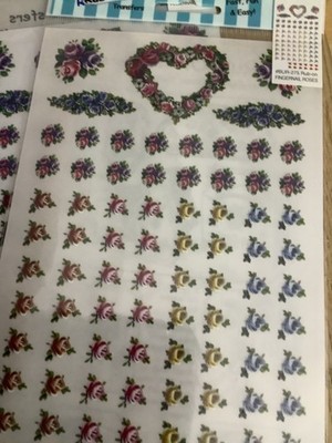 Rub On Transfers Floral für Bastelprojekte