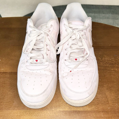 NIKE WOMEN S Size 12 AIR FORCE 1 Valentine s Day Pale Pink 2018 LE CD0183-600