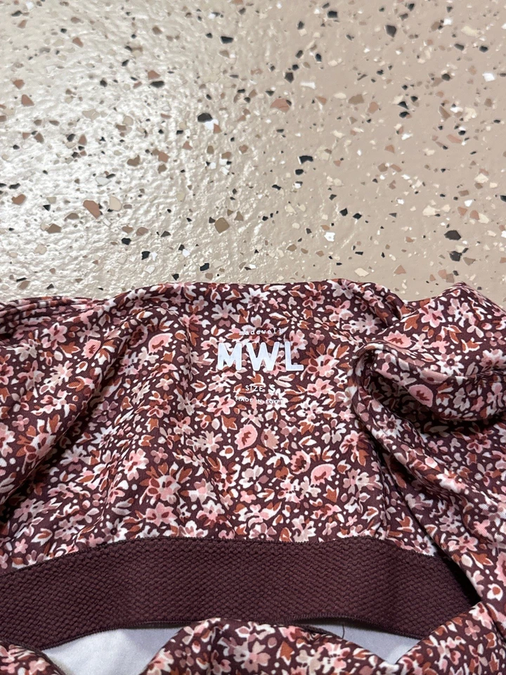 Madewell MWL NOVO COM ETIQUETAS Feminino S Floral Flex Motociclista Unitard NG977 Yoga Pilates - Imagem 3 de 4