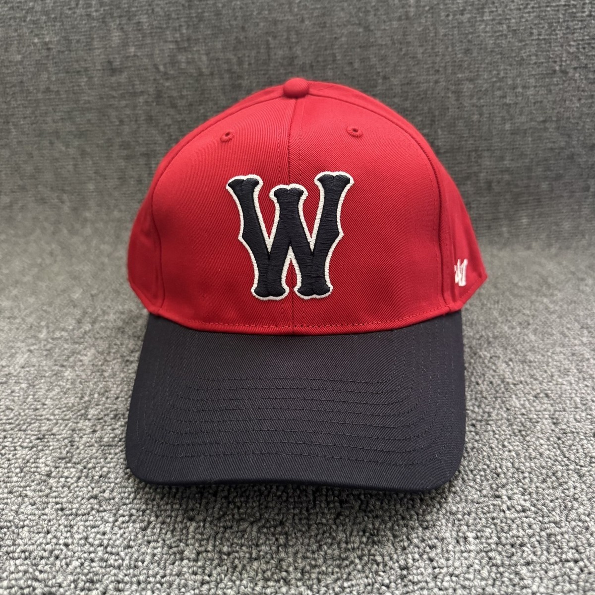 '47 Brand Washington Senators Retro Baseball Snapback Red Navy Hat