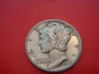 1939 D  Mercury Dime - Fine+ cond, actual coin in photo