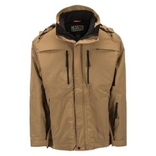 5.11 Tactical Mens Sz S Waterproof Full-Zip Bristol Parka Coyote Brown 48152