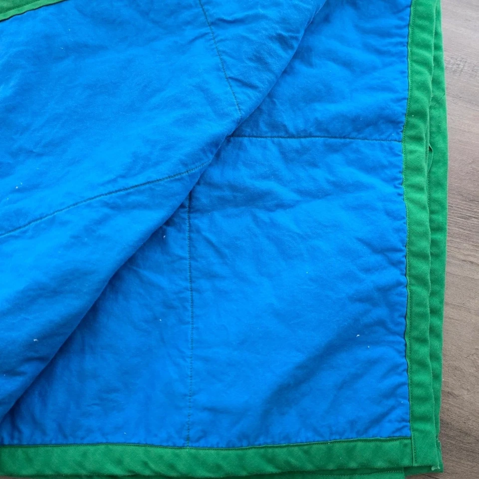 Animal Quilt Throw Colorful Dinosaur Kids Bedding Blanket Handmade - Image 3 of 4