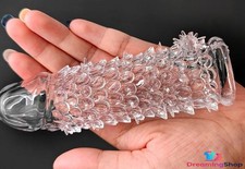 Silicone Male Condom Reusable Sleeve Textured Permanent Bump G-Point Spike Soft