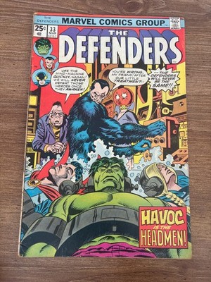 Defenders # 33 FN Marvel Comic Book Dr Strange Hulk Silver Surfer 17 J437